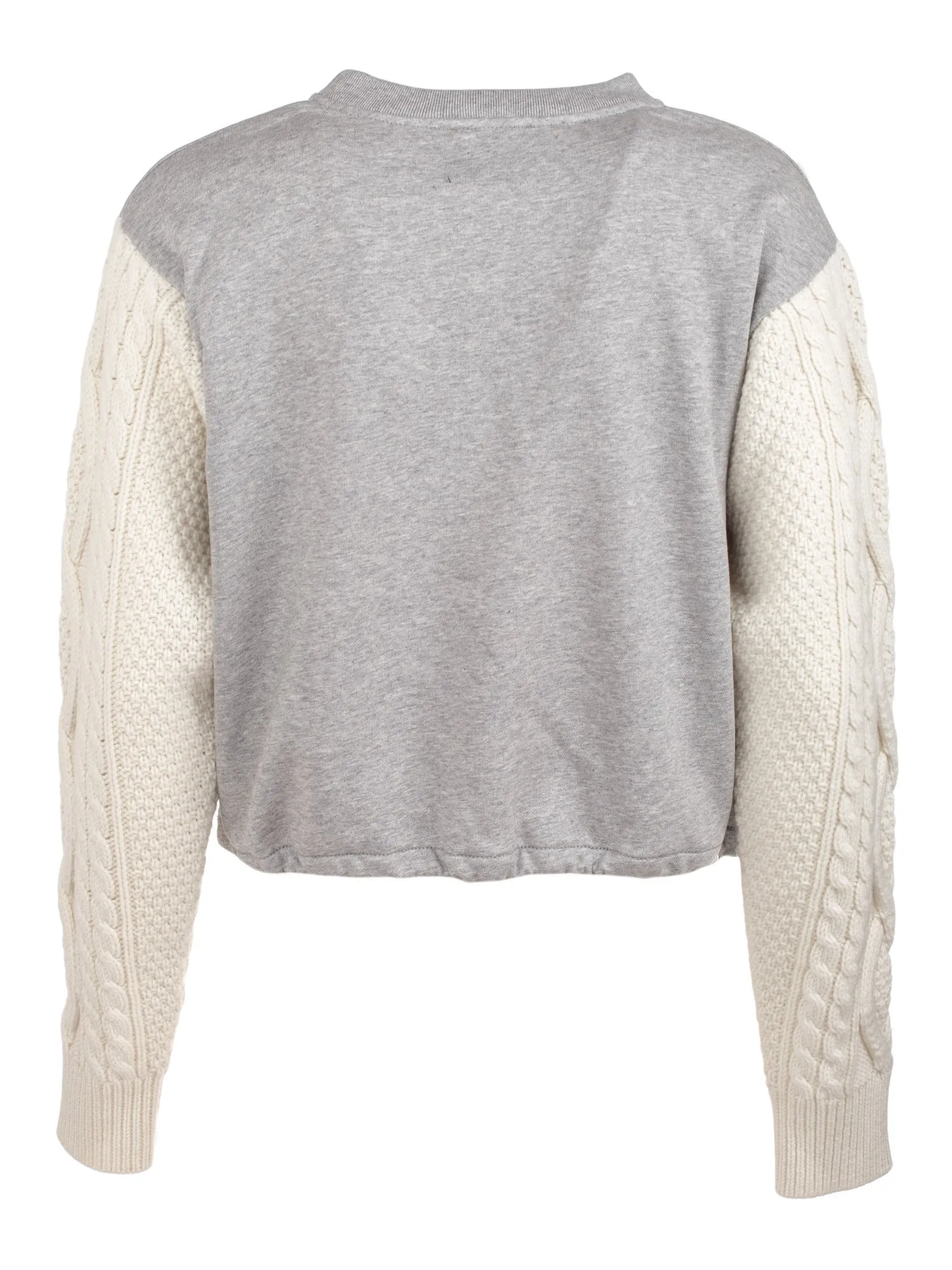 3.1 Phillip Lim Cable Knit Sleeve Detail Sweater