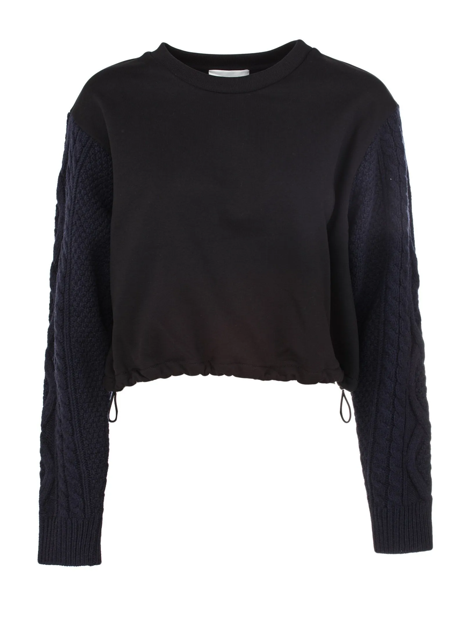 3.1 Phillip Lim Cable Knit Sleeve Detail Sweater