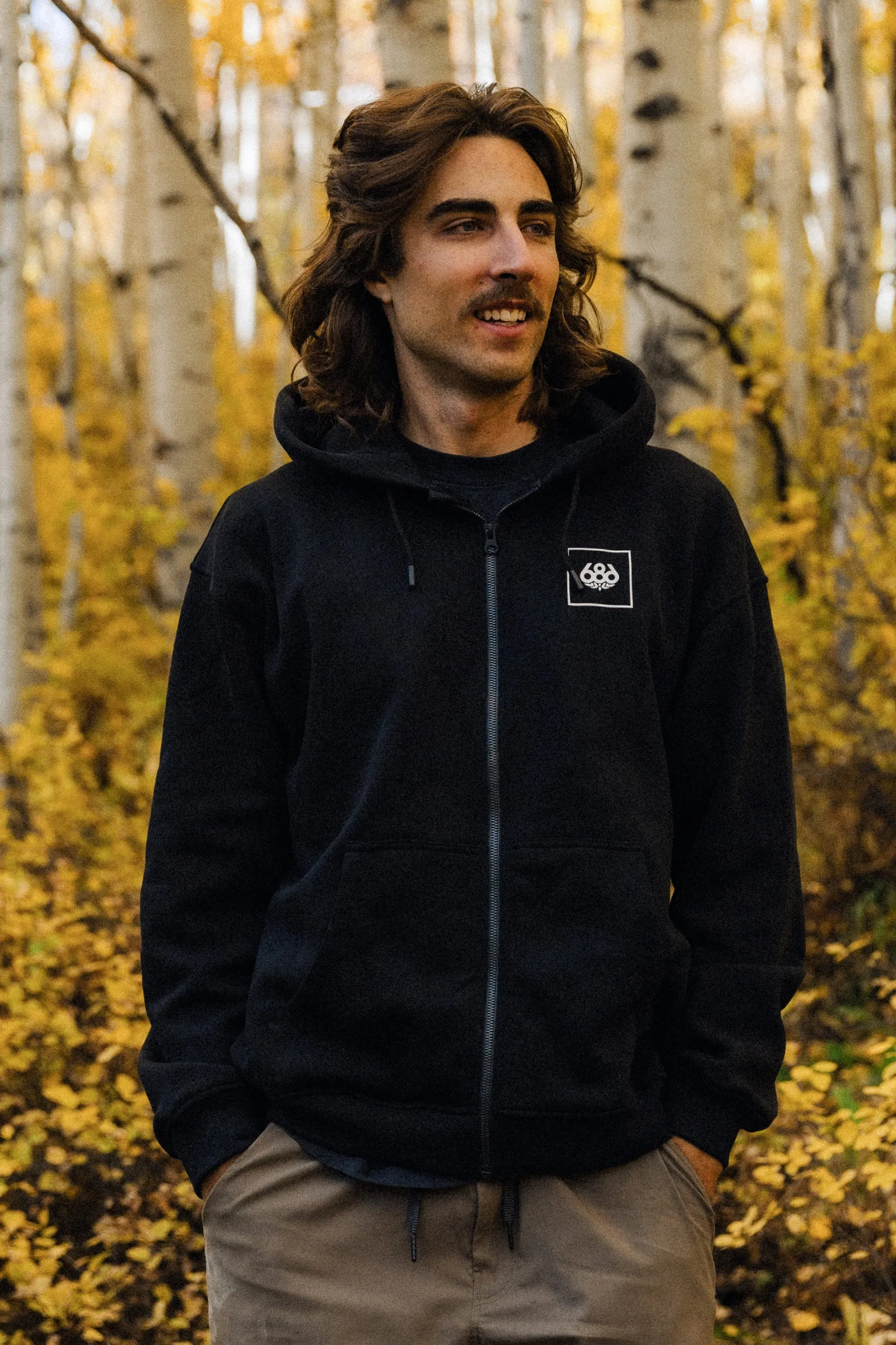 686 Men's Knockout Script Premium Heavyweight Zip Hoody