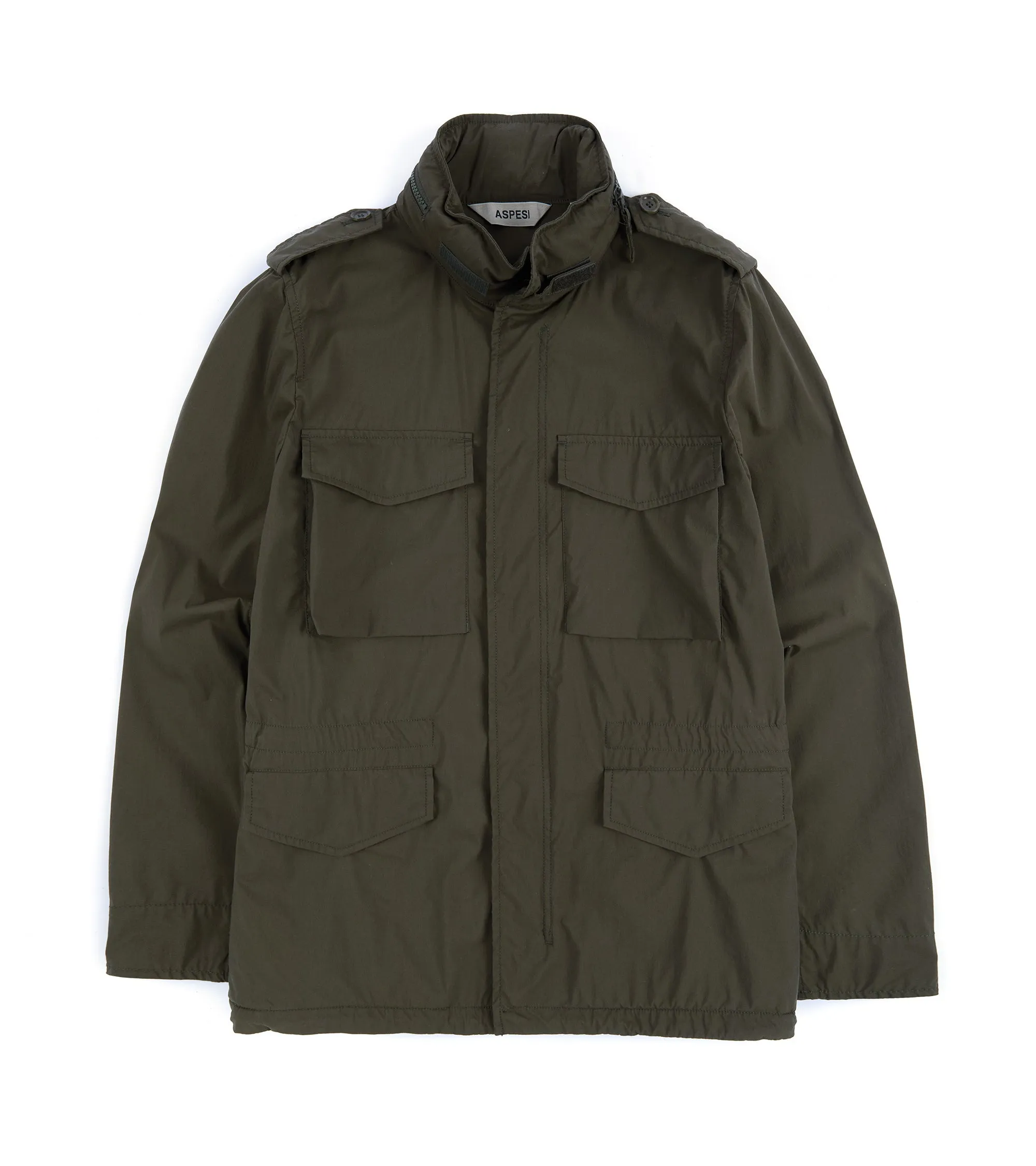 Aspesi Cotton Poplin Field Jacket: Military