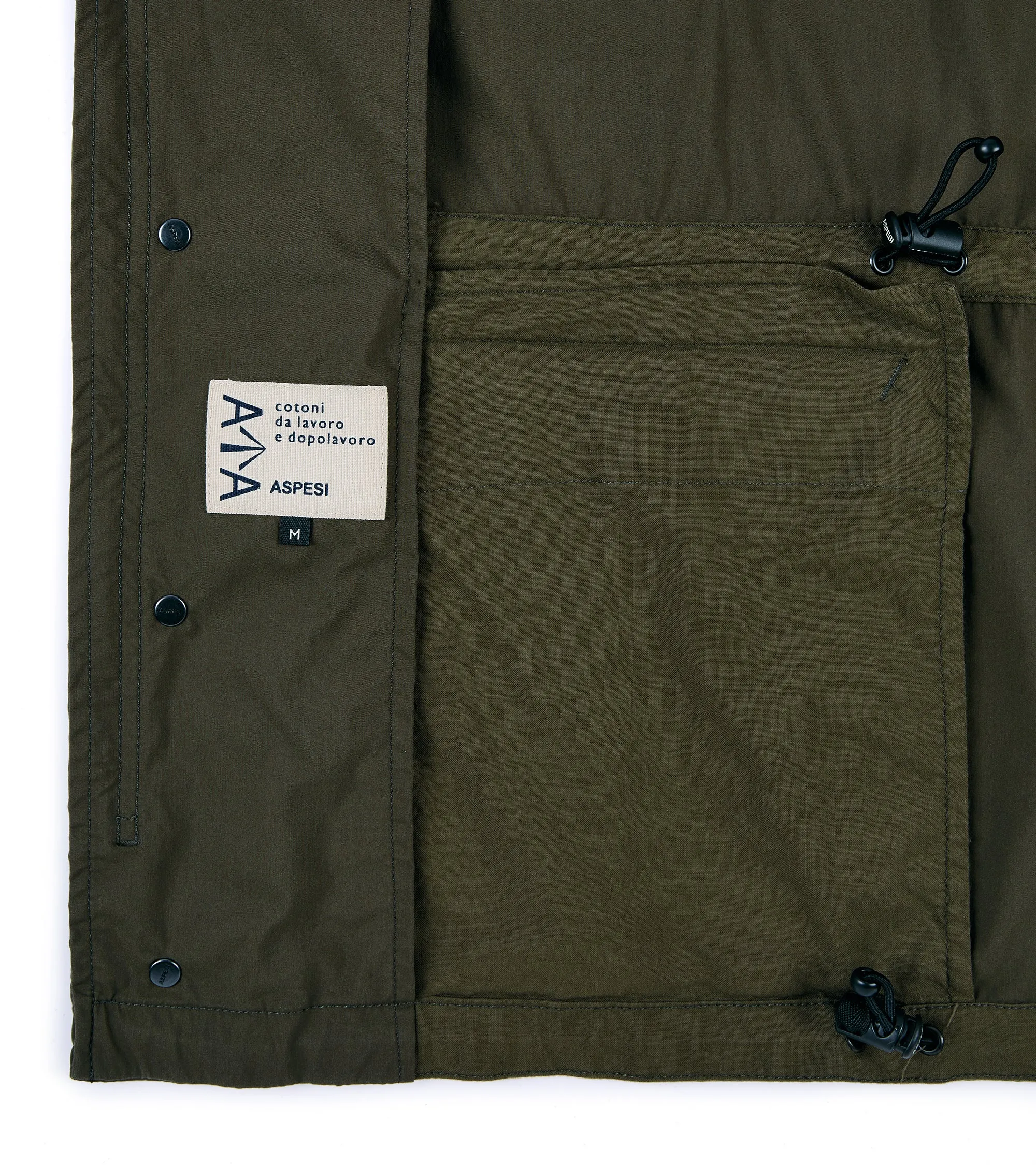 Aspesi Cotton Poplin Field Jacket: Military