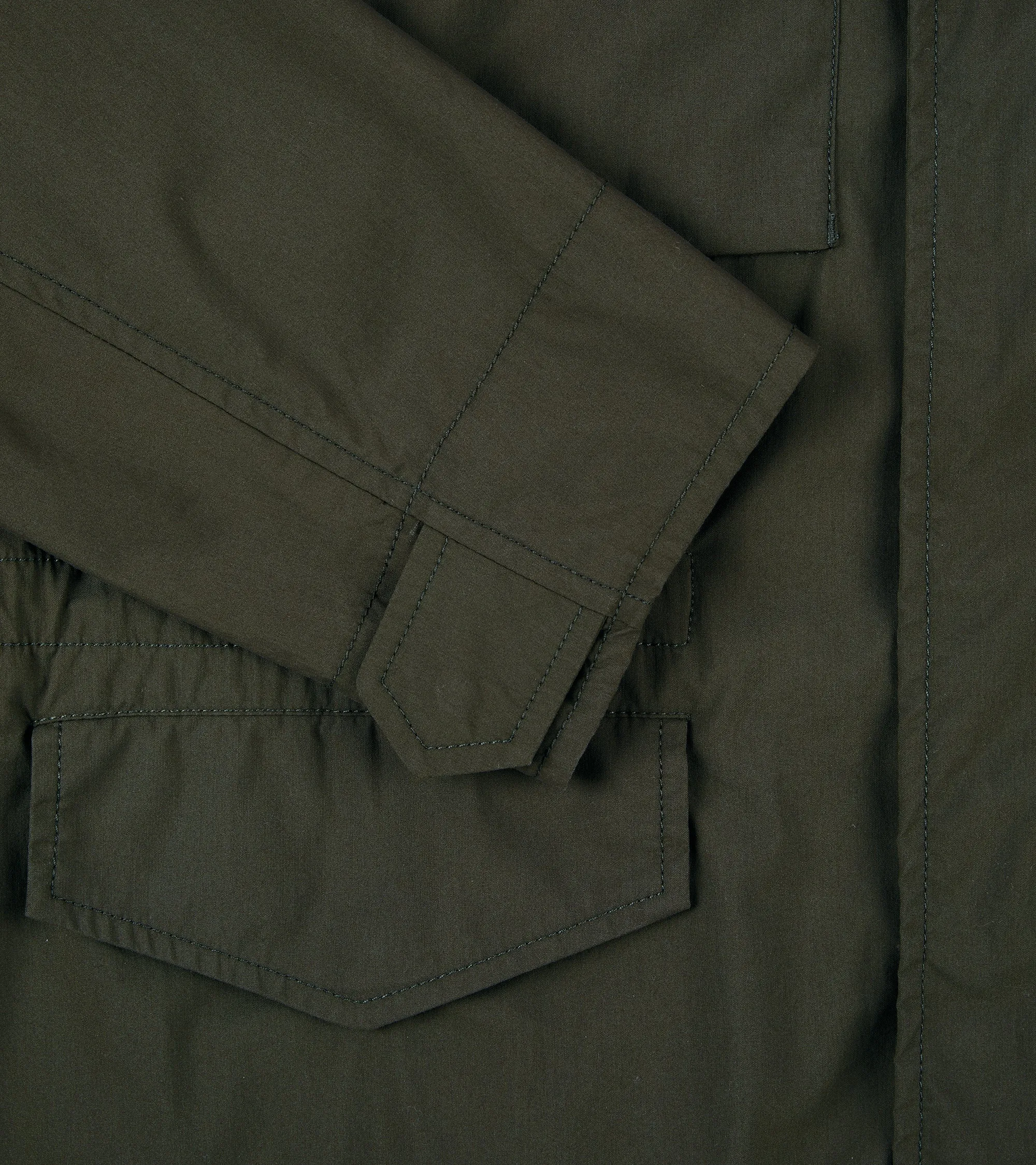 Aspesi Cotton Poplin Field Jacket: Military