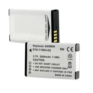 Batteries N Accessories BNA-WB-BLI-452 Camcorder Battery - Li-Ion, 3.7V, 2000 mAh, Ultra High Capacity Battery - Replacement for Garmin 010-11654-03 Battery
