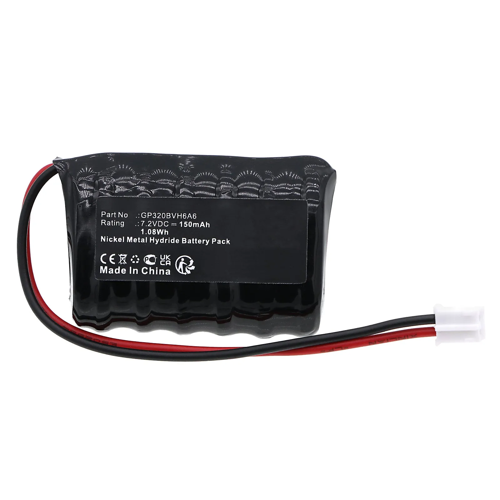 Batteries N Accessories BNA-WB-H18830 Siren Alarm Battery - Ni-MH, 7.2V, 150mAh, Ultra High Capacity - Replacement for VOLVO 6N280BC Battery