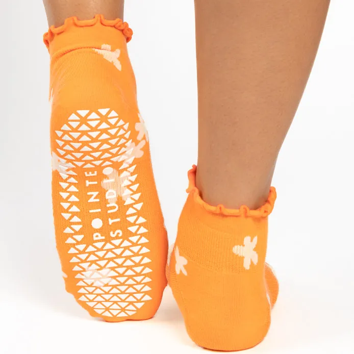 Bloom Quarter Grip Socks - Barre/Pilates