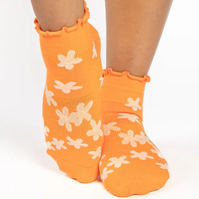 Bloom Quarter Grip Socks - Barre/Pilates