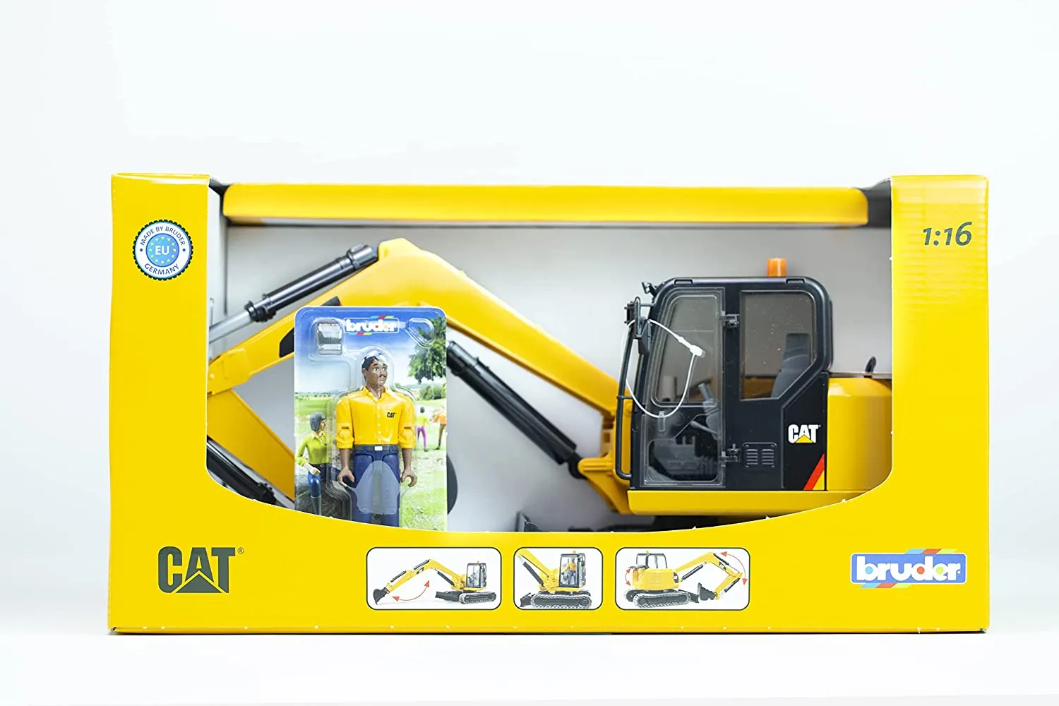 CAT Mini Excavator with worker