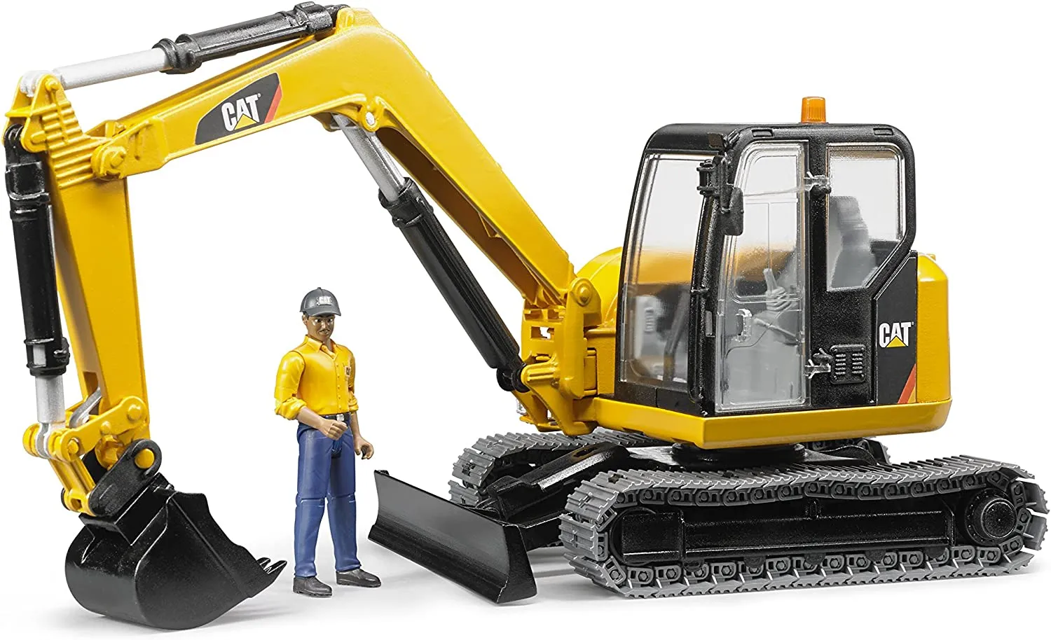 CAT Mini Excavator with worker