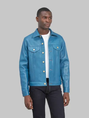 Double Helix Western Pioneer Indigo Dyed Horsehide Jacket