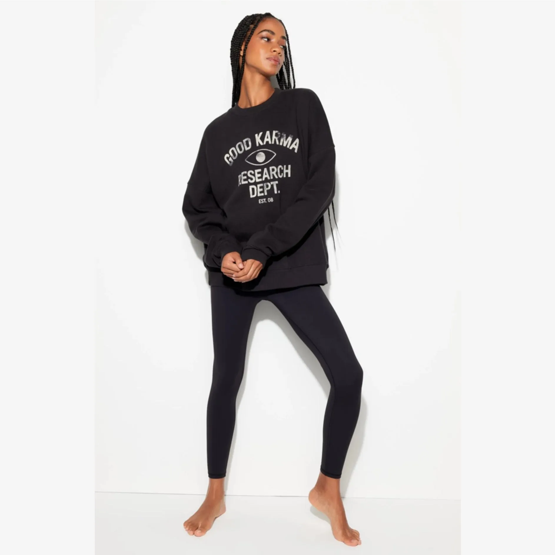 Good Karma Boyfriend Crew Sweatshirt