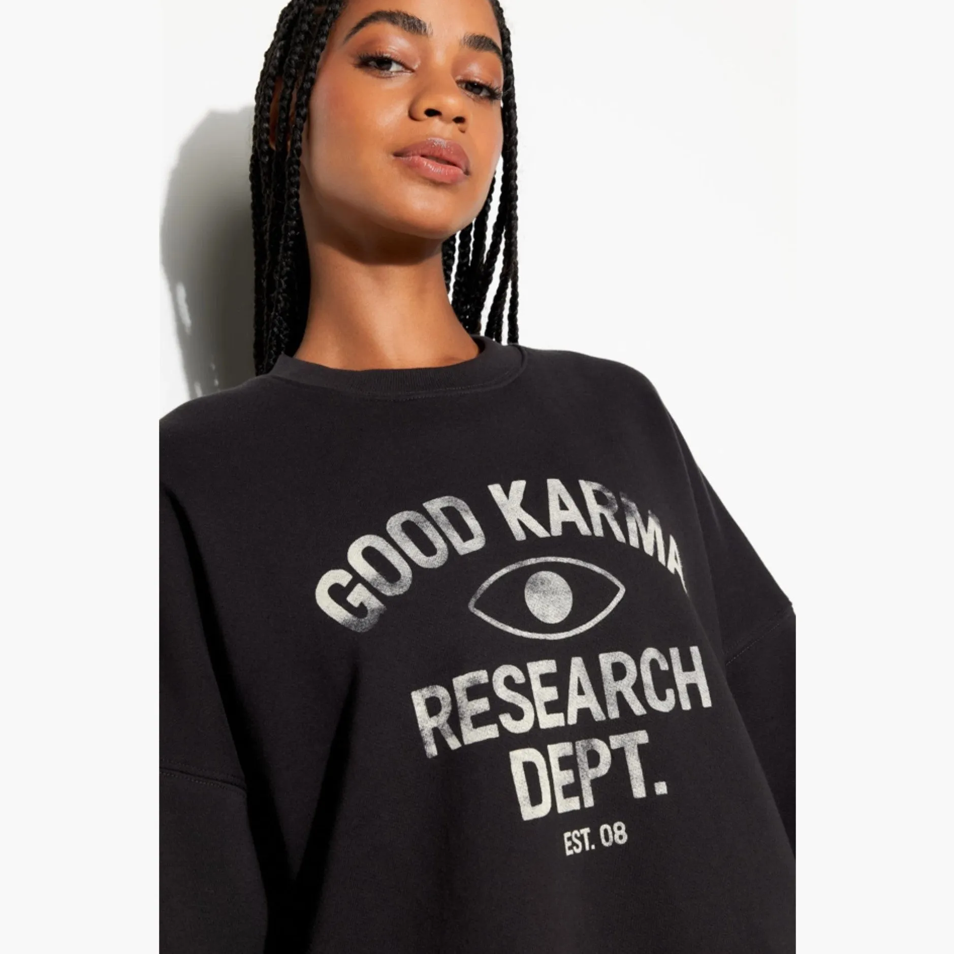 Good Karma Boyfriend Crew Sweatshirt