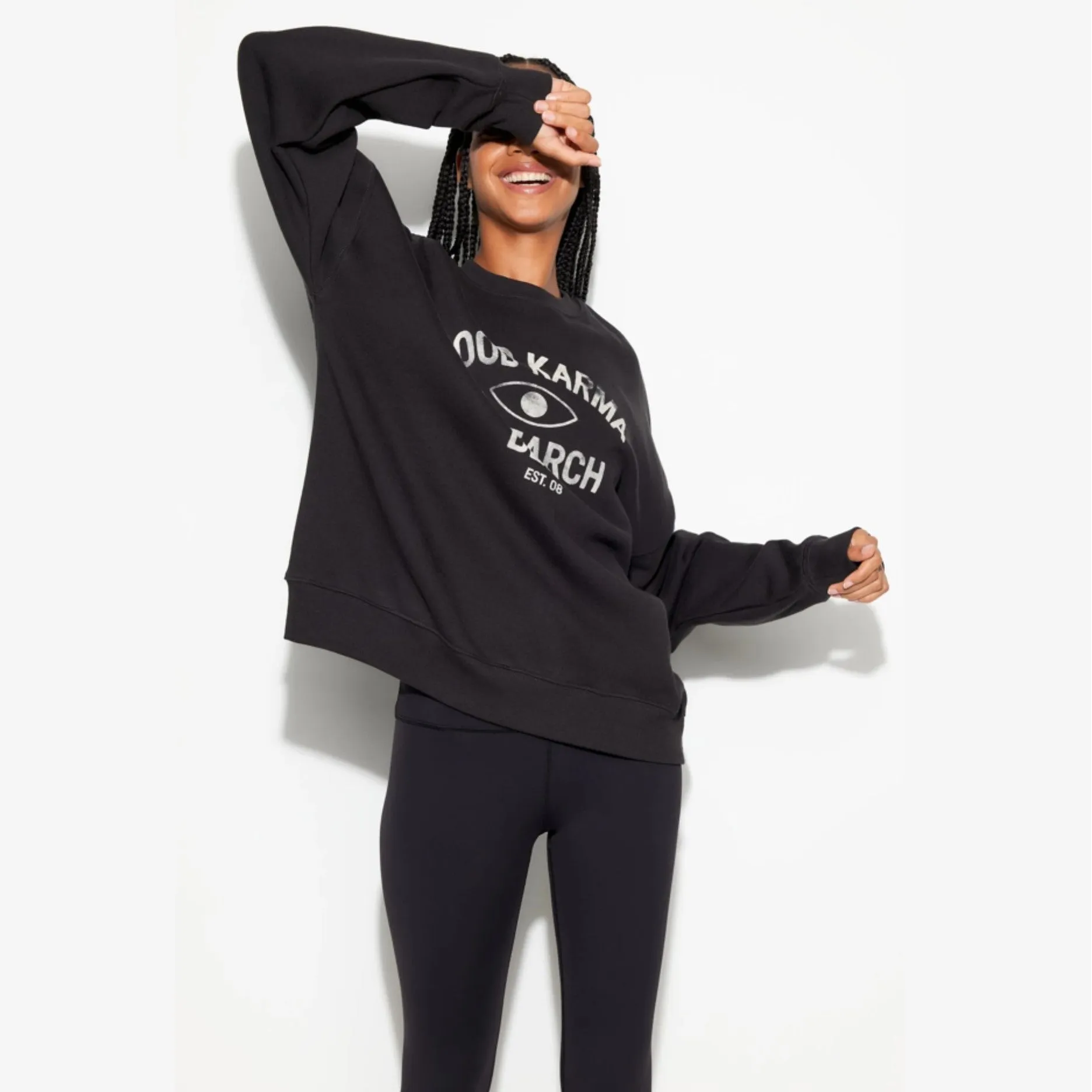 Good Karma Boyfriend Crew Sweatshirt