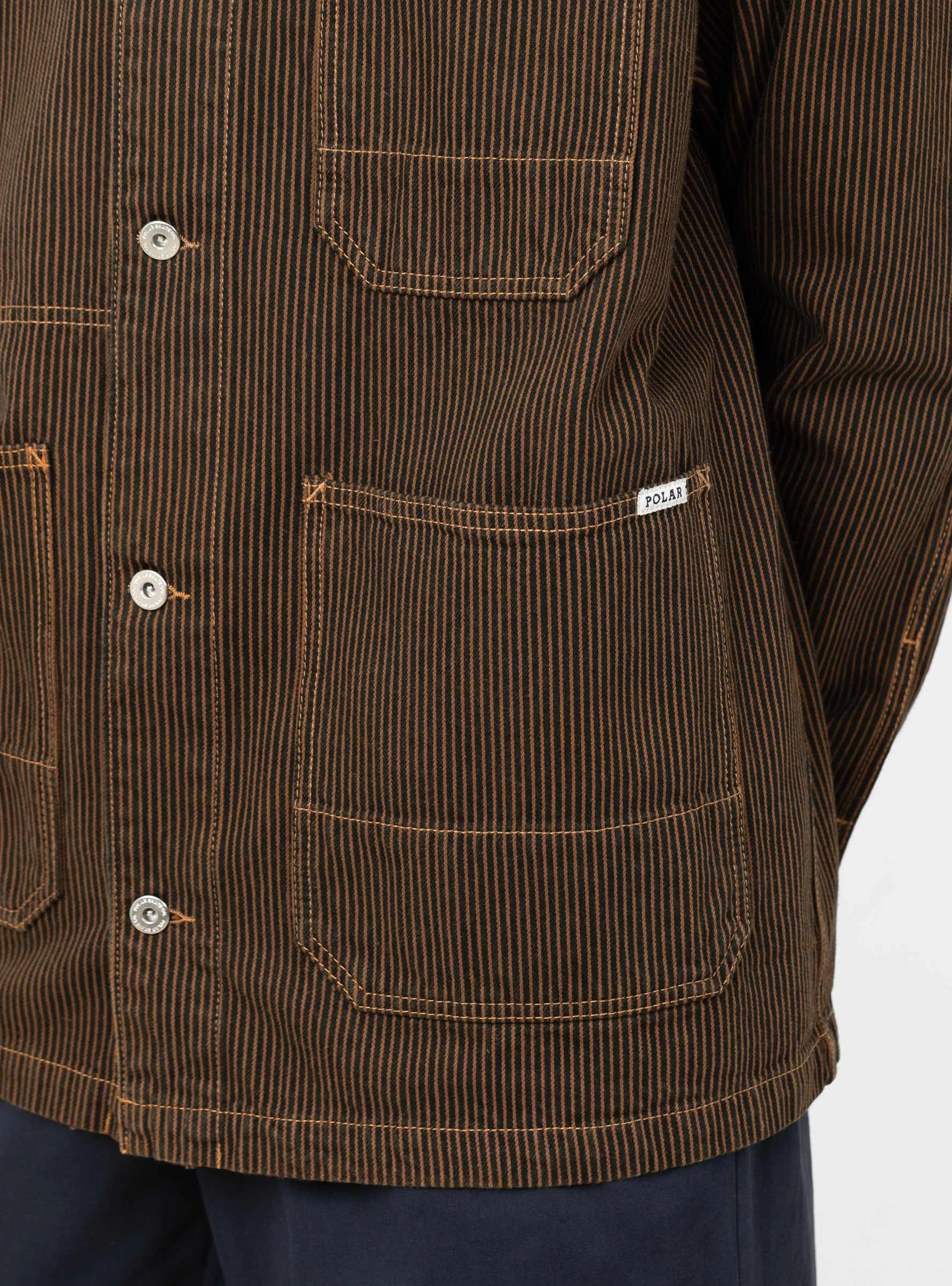 Hickory Stripe Ezra Jacket Rust
