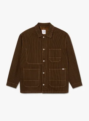 Hickory Stripe Ezra Jacket Rust