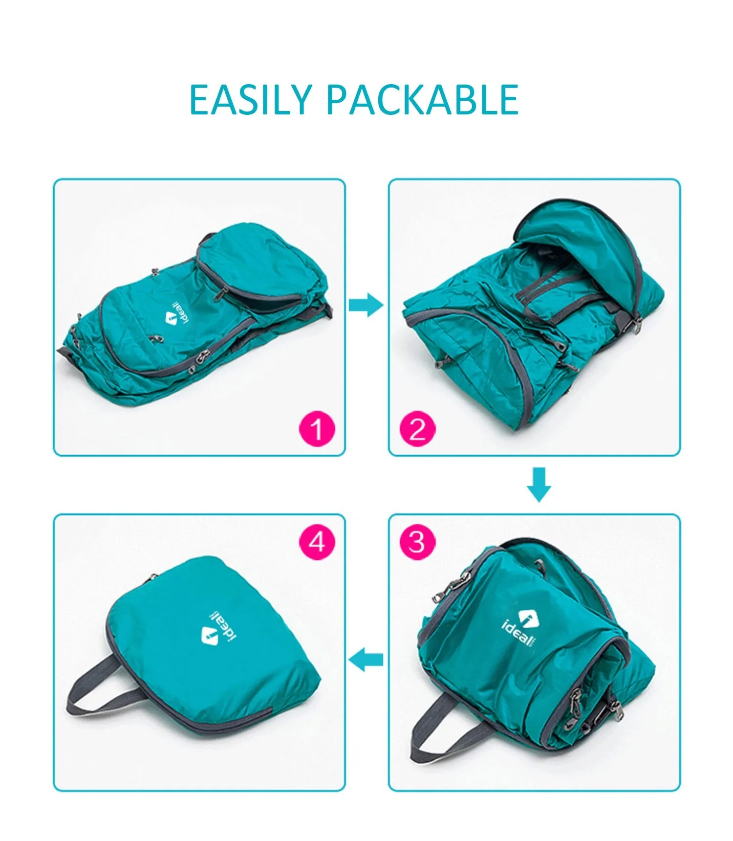 IdealTech Lightweight Packable Backpack
