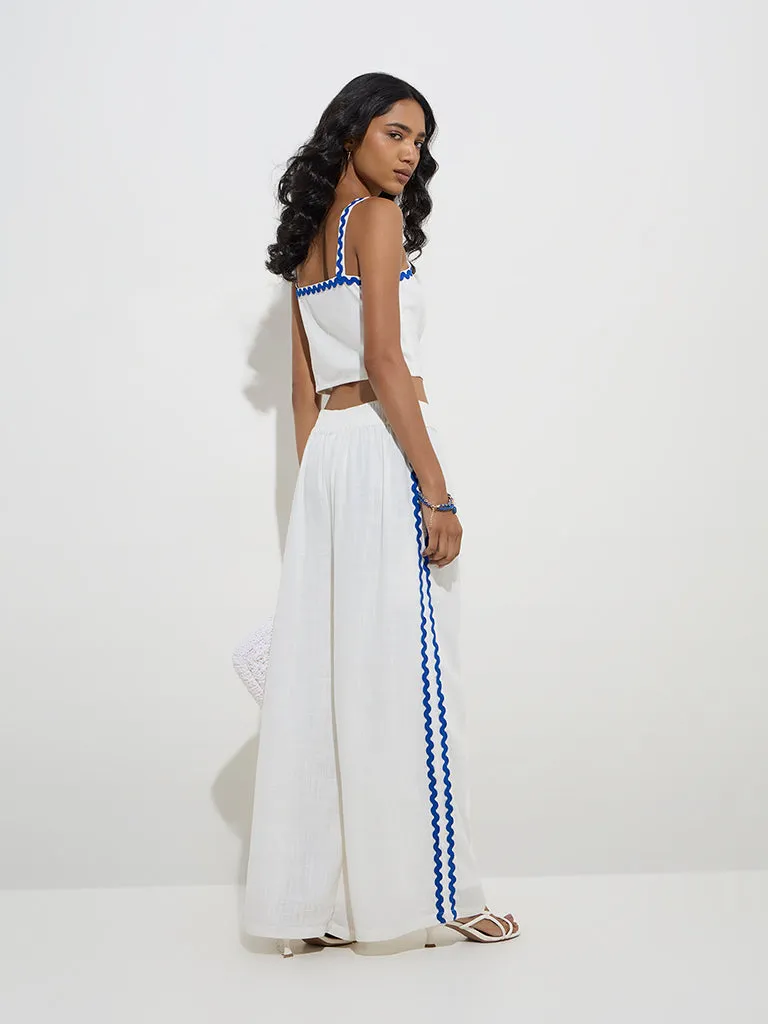 LOV White High-Rise Pants