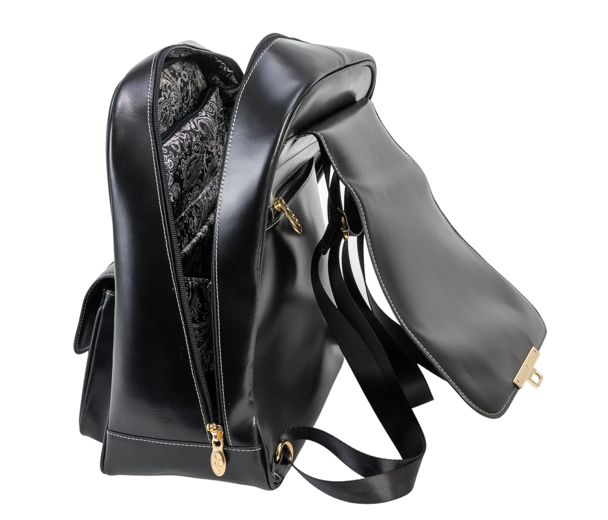 Mcklein KENDALL | 11" Leather Business Laptop Tablet Backpack
