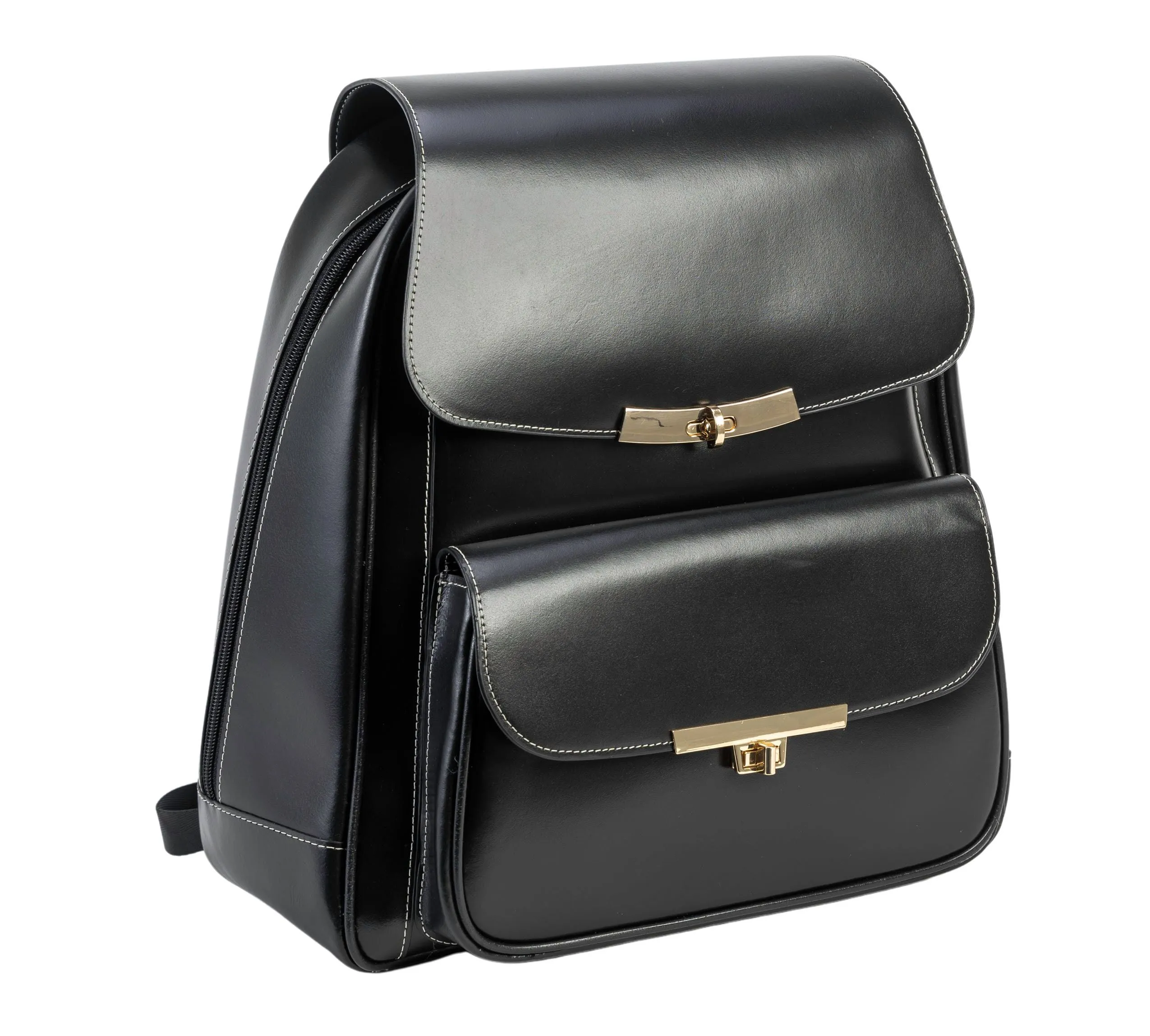 Mcklein KENDALL | 11" Leather Business Laptop Tablet Backpack