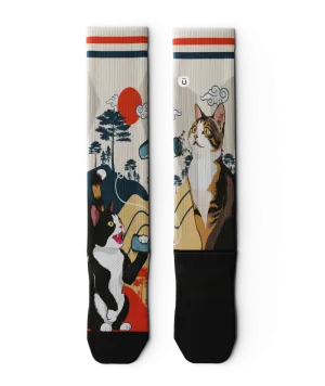 Meow Knee High Compression Socks