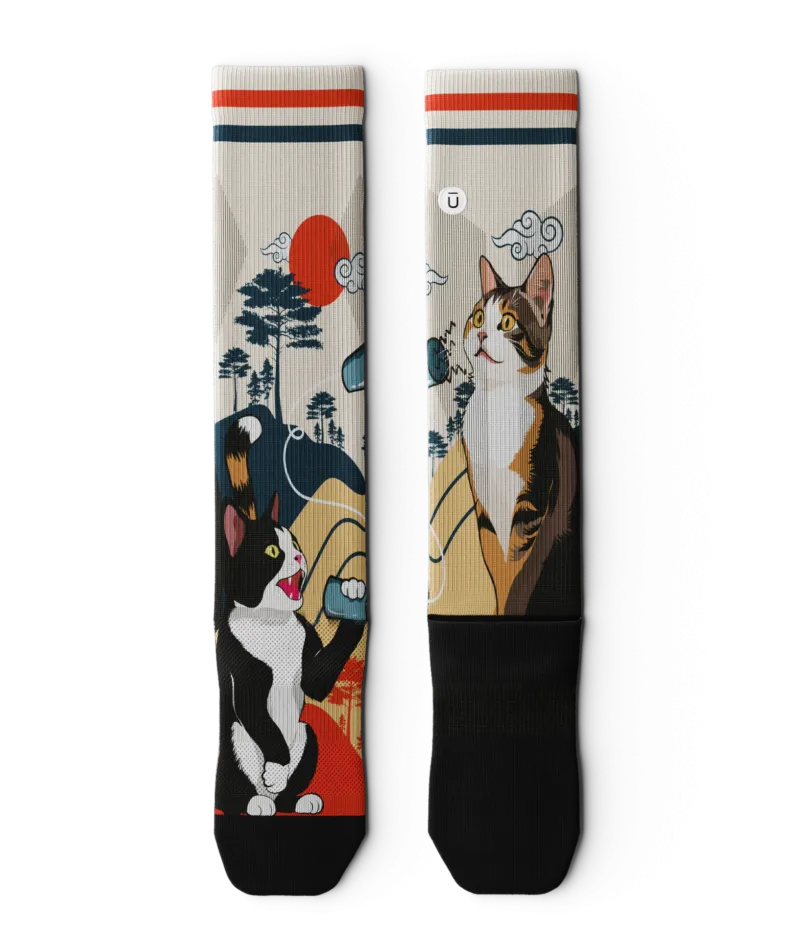 Meow Knee High Compression Socks