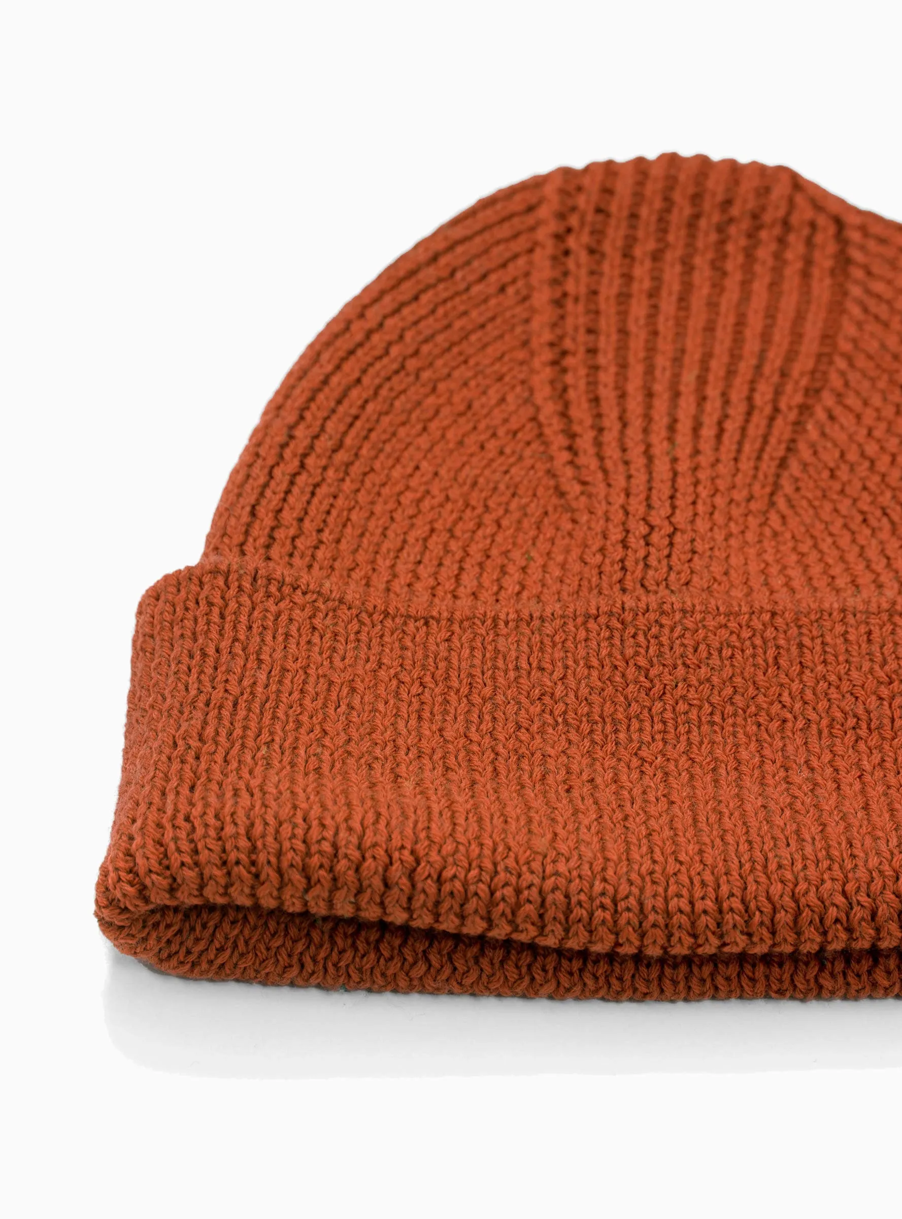Merino Wool Beanie Rust