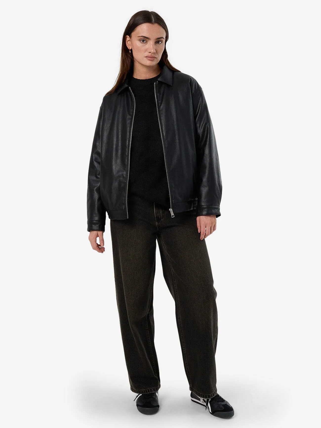 Miles Leather Jacket - Black