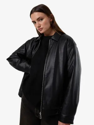 Miles Leather Jacket - Black