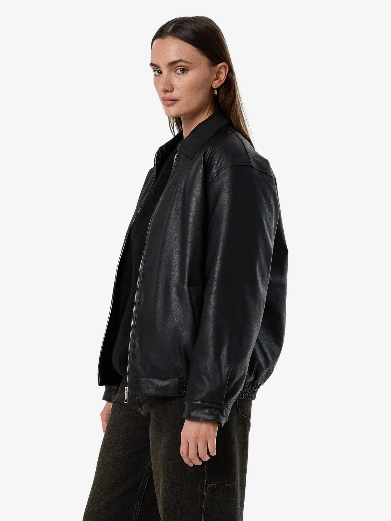 Miles Leather Jacket - Black