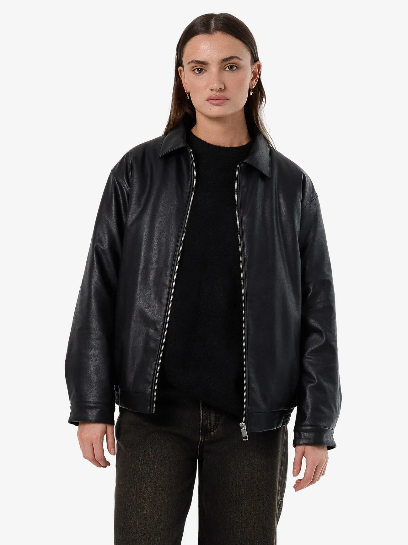 Miles Leather Jacket - Black