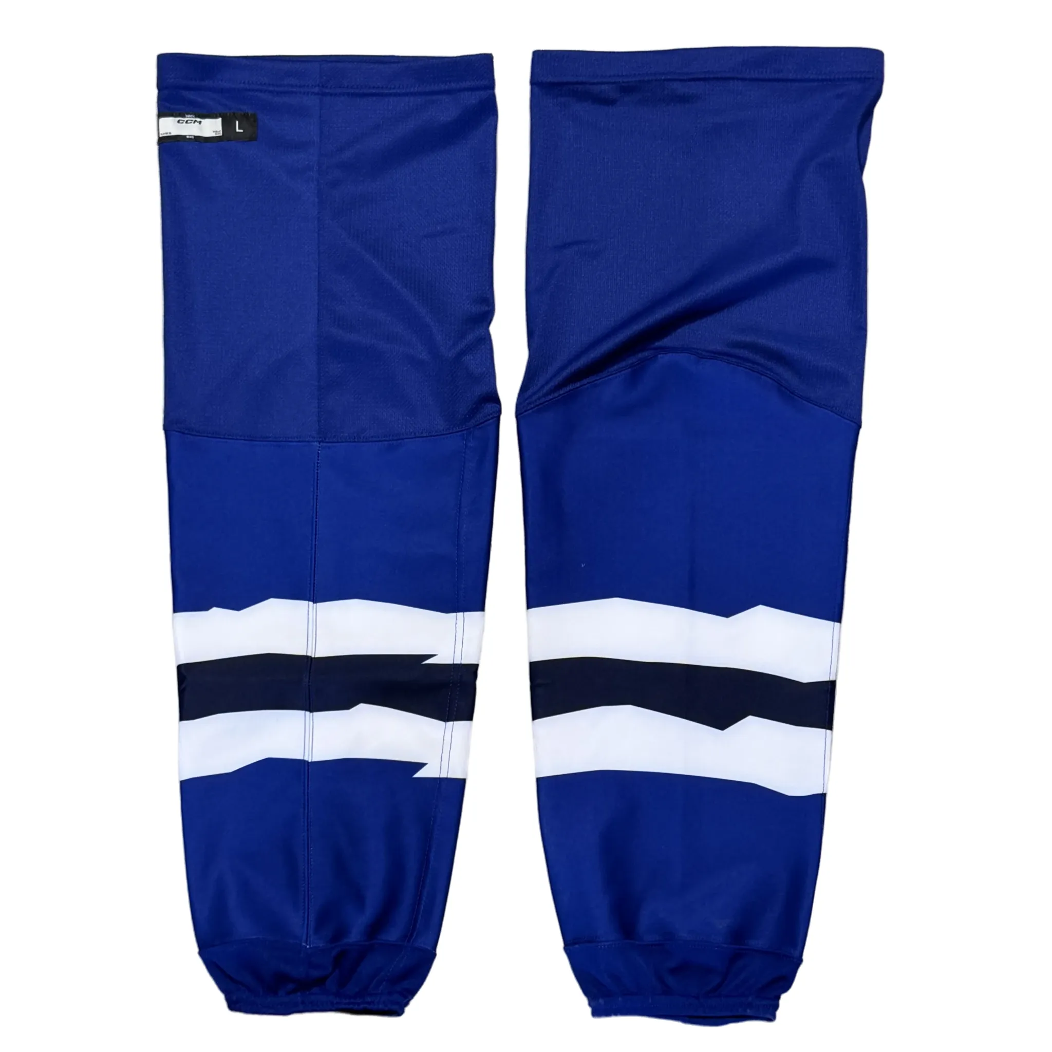 OHL - New CCM Game Sock (Blue/White/Navy)