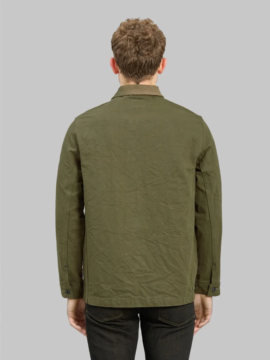 ONI Denim 03100-HOX-OLG 14oz Heavy Oxford Olive Green Coverall
