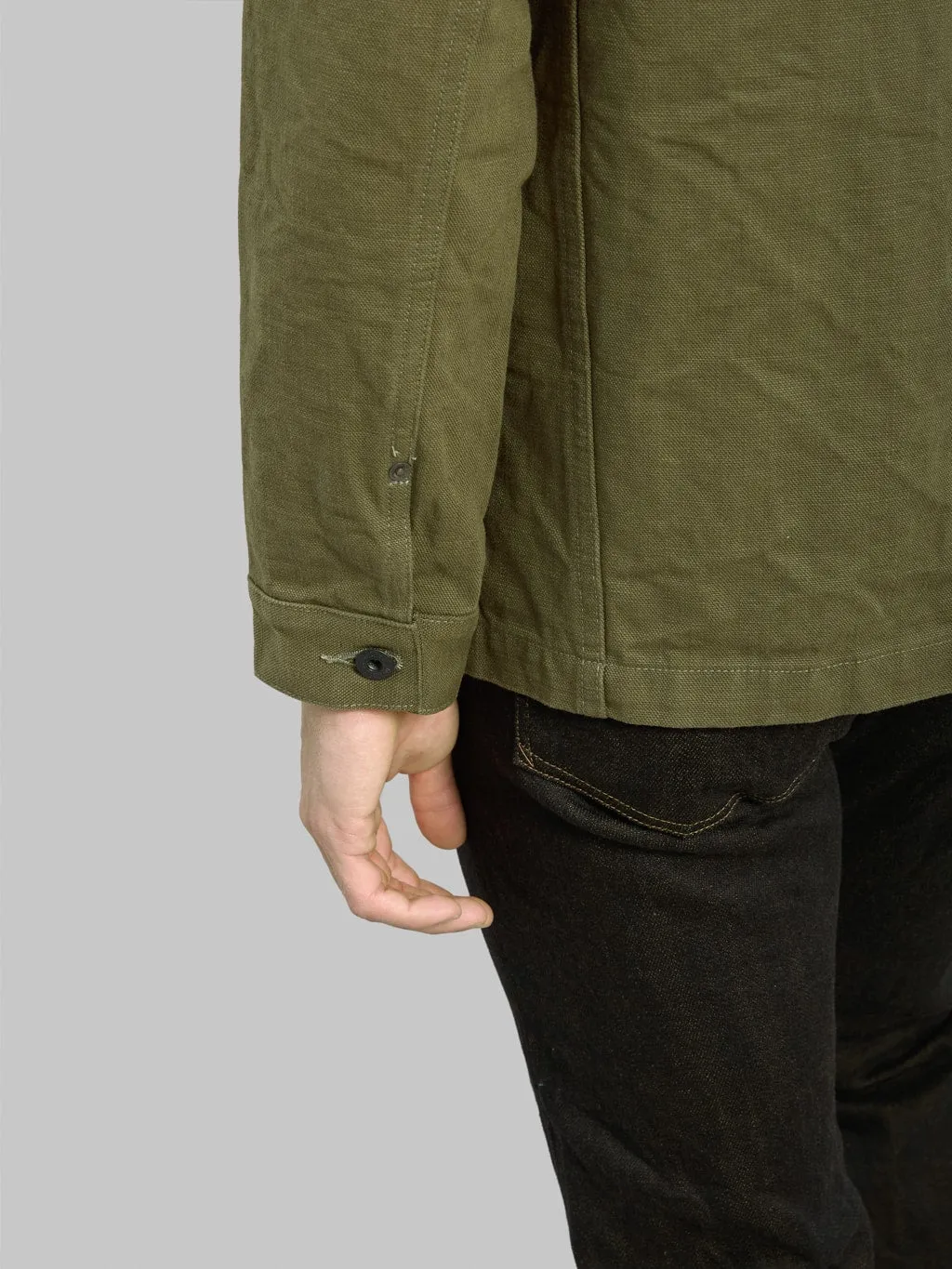 ONI Denim 03100-HOX-OLG 14oz Heavy Oxford Olive Green Coverall