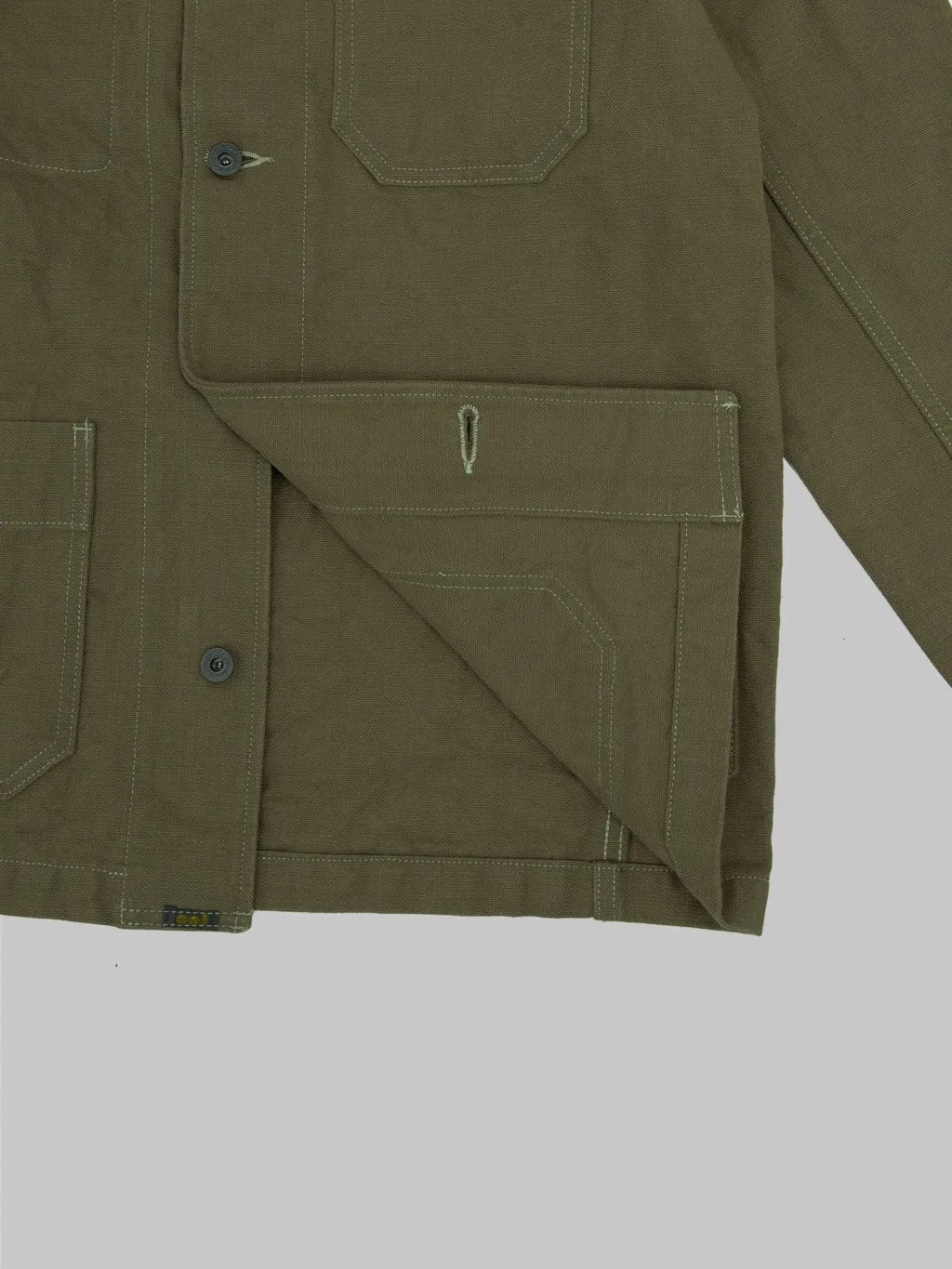 ONI Denim 03100-HOX-OLG 14oz Heavy Oxford Olive Green Coverall