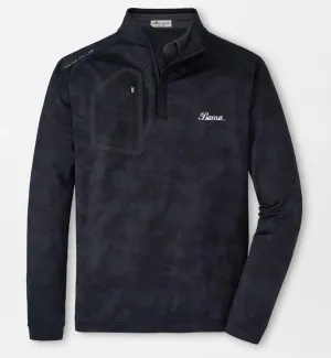 Peter Millar Black Forge Brushstroke Camo Quarter Zip (Bama Script)