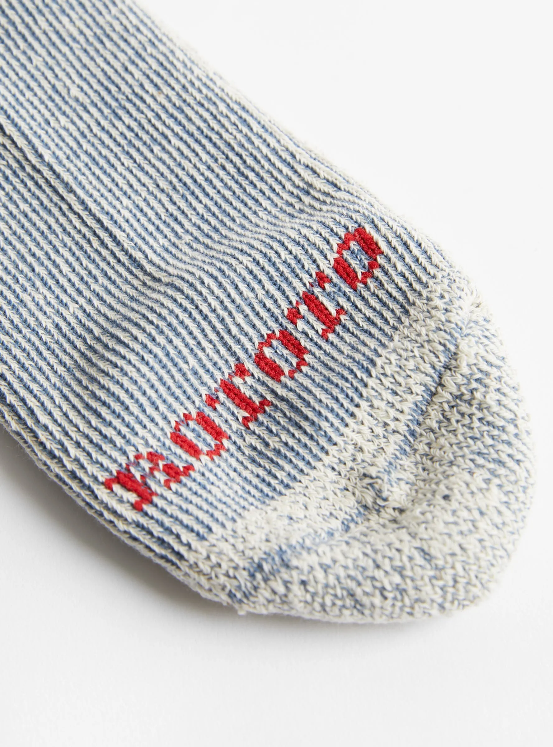 Pile Stripe Marl Socks Blue & Orange