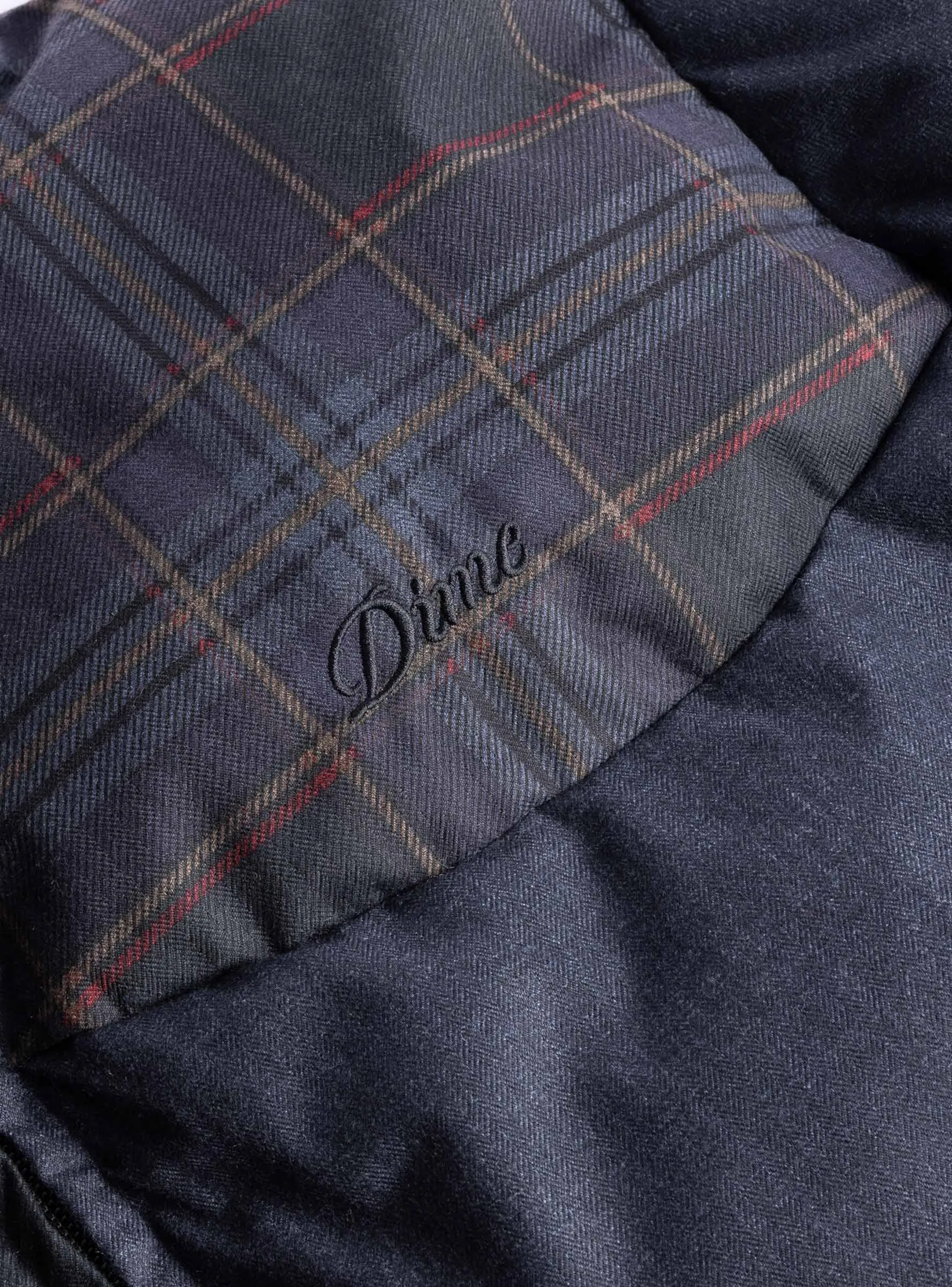 Premium Tweed Puffer Dark Grey