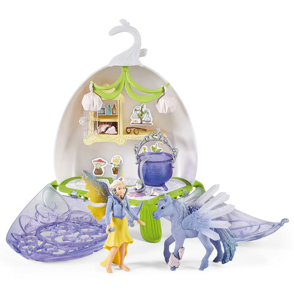 Schleich Bayala Magical Vet Blossom 14-Piece Fairy Playset for Kids 5 
