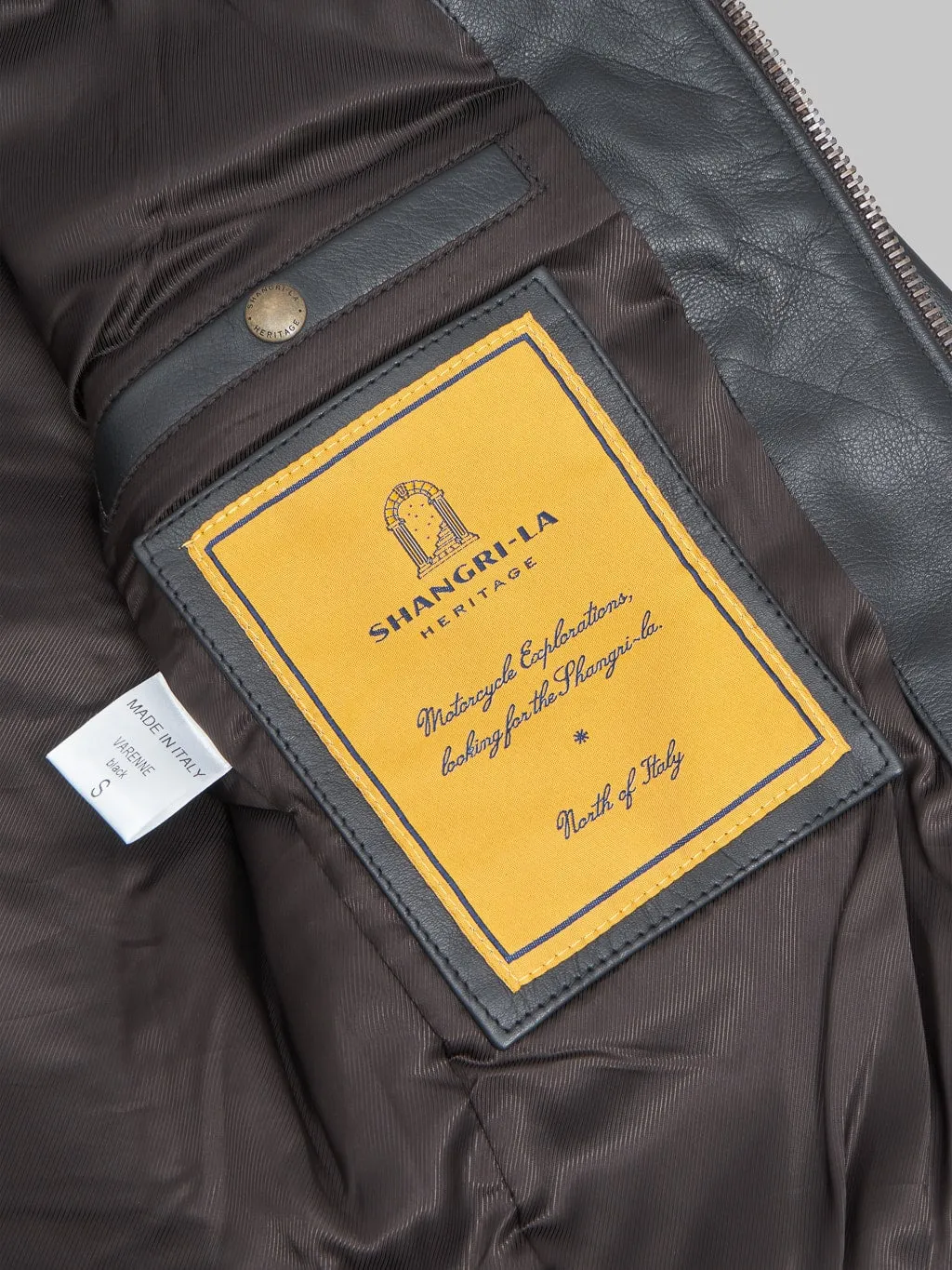 Shangri-La Heritage Varenne Black Leather Jacket