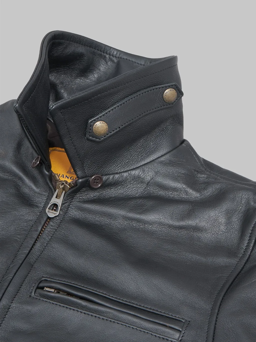 Shangri-La Heritage Varenne Black Leather Jacket
