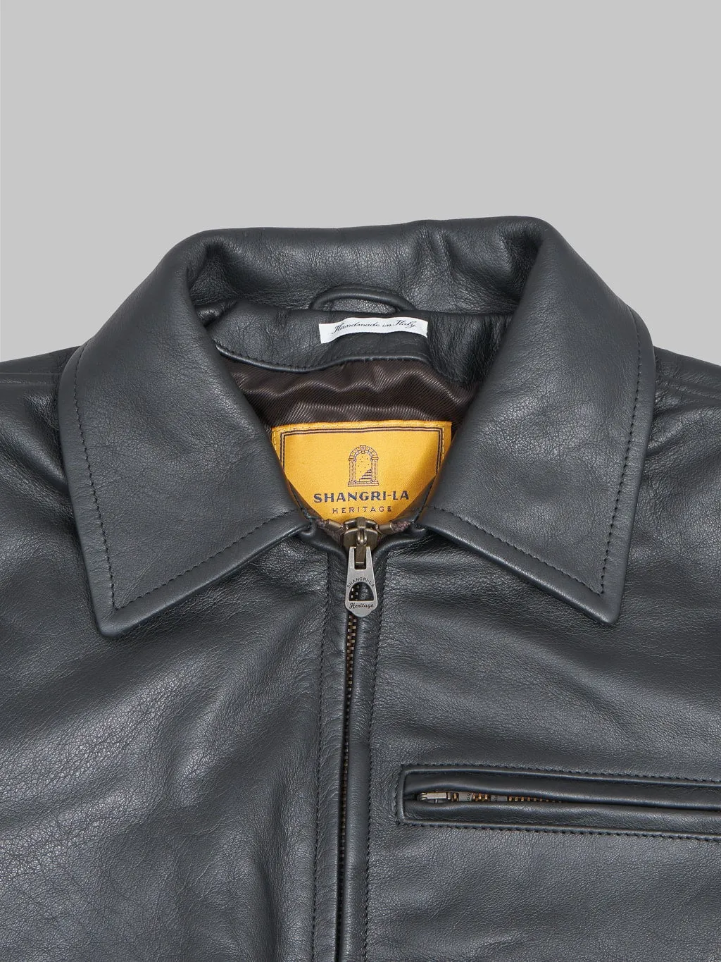 Shangri-La Heritage Varenne Black Leather Jacket
