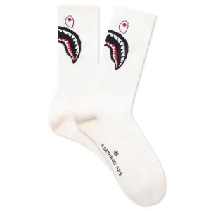 Shark Socks - White