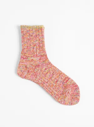 Six Colour Twister Socks Red