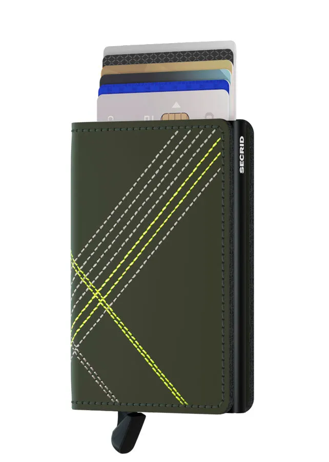 Slimwallet Stitch Linea Lime