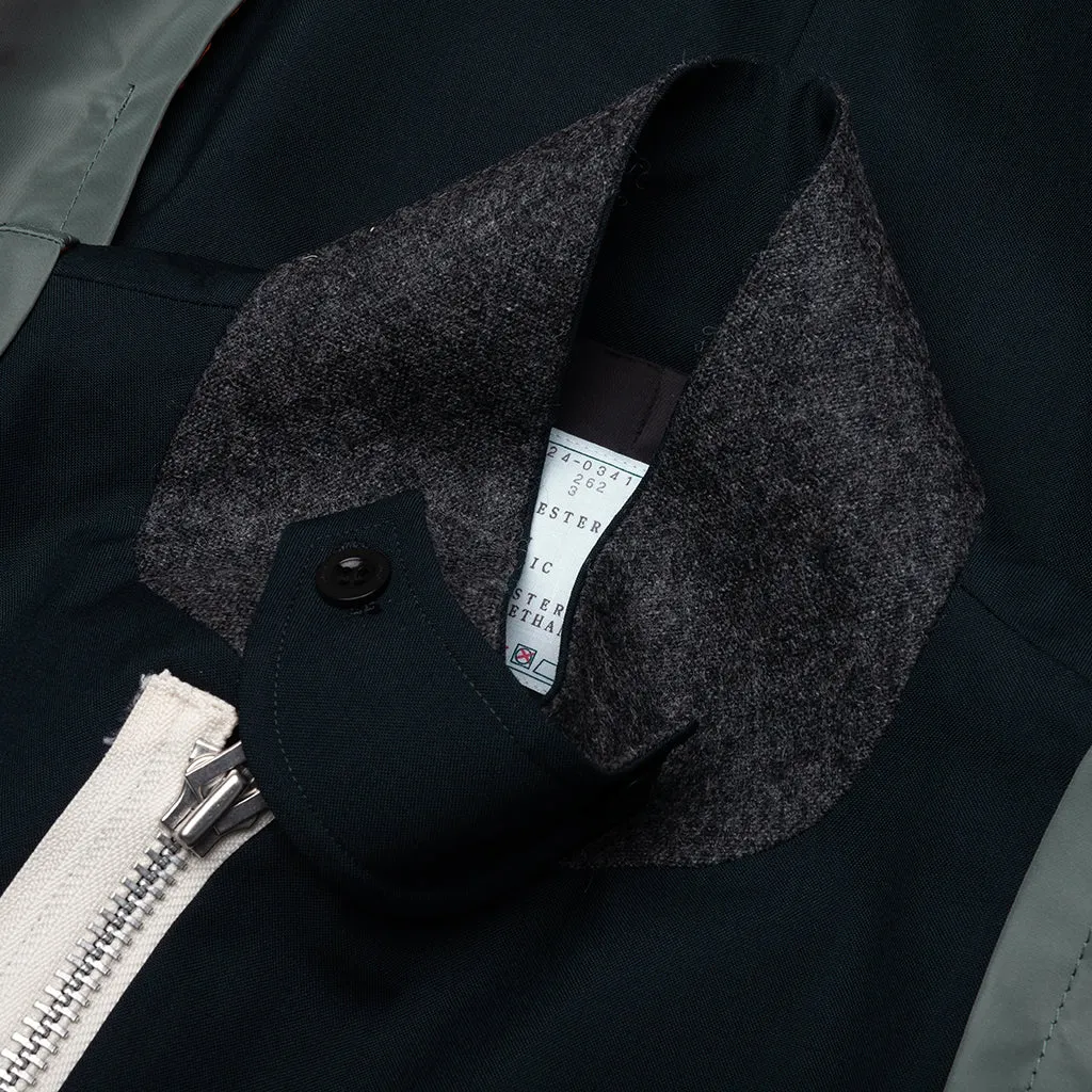 Suiting X Nylon Twill Jacket - Navy/Khaki