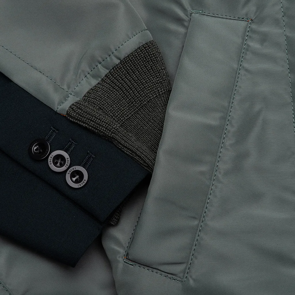 Suiting X Nylon Twill Jacket - Navy/Khaki
