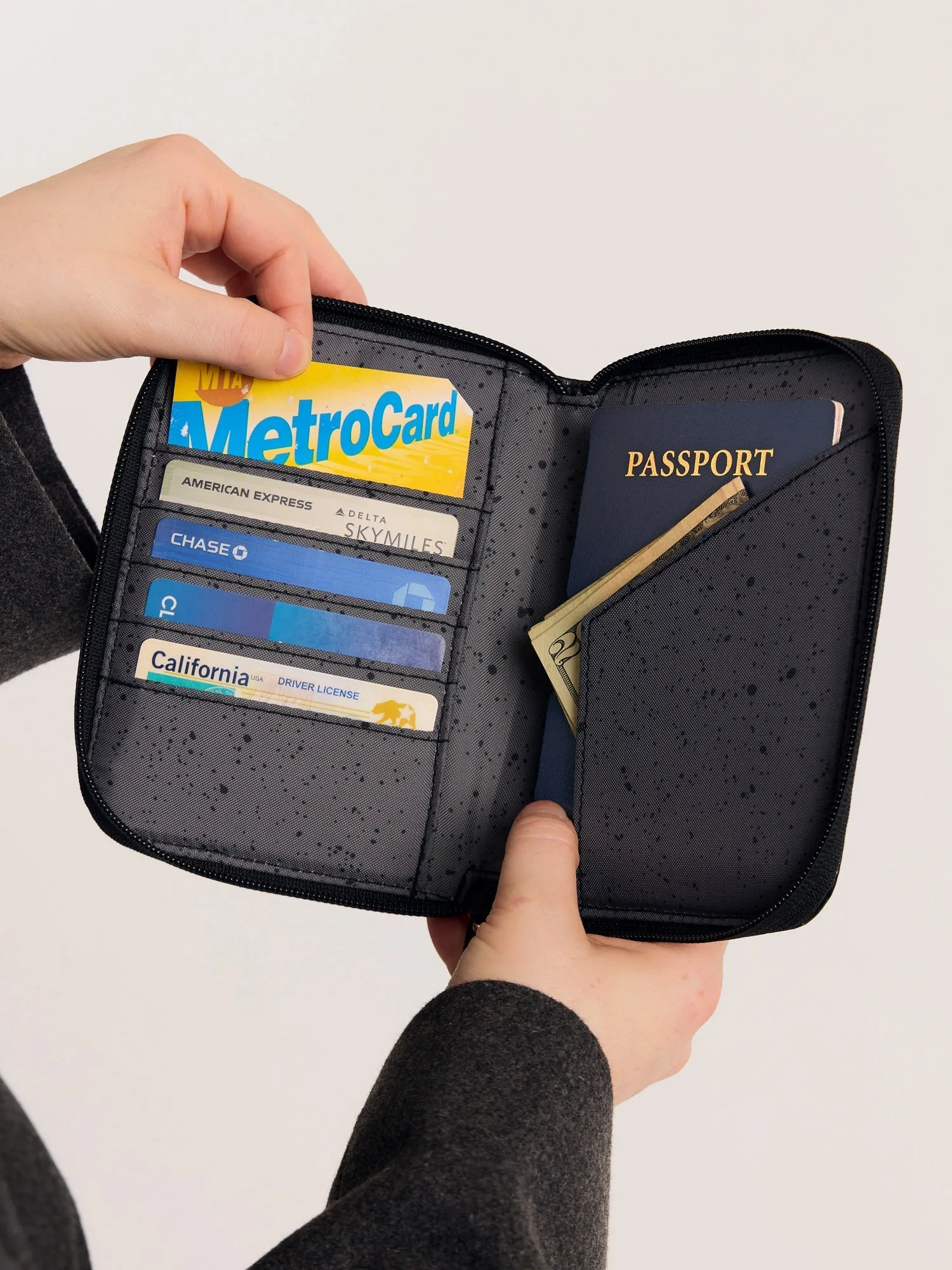 Terra Zippered Passport Wallet