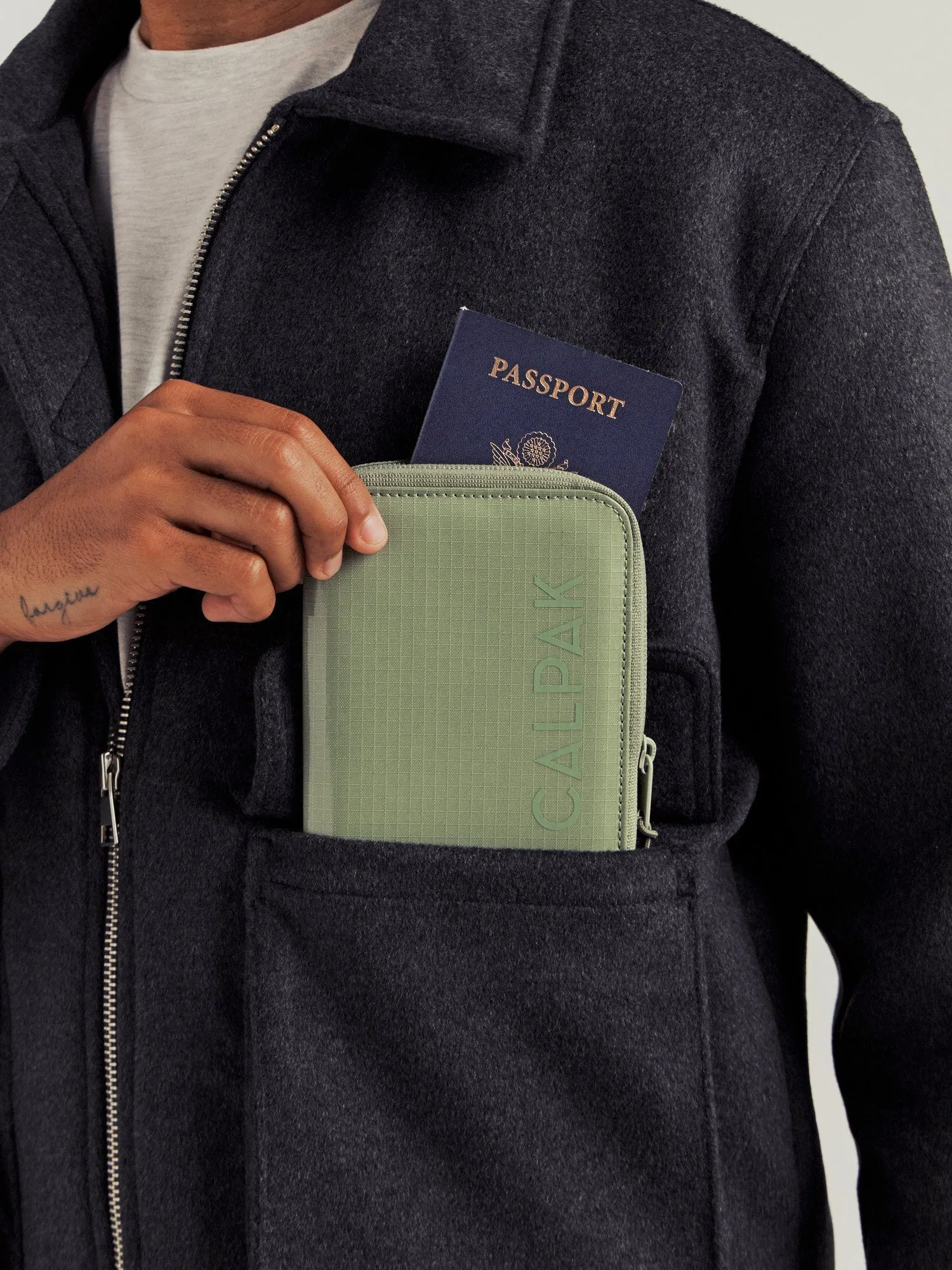 Terra Zippered Passport Wallet