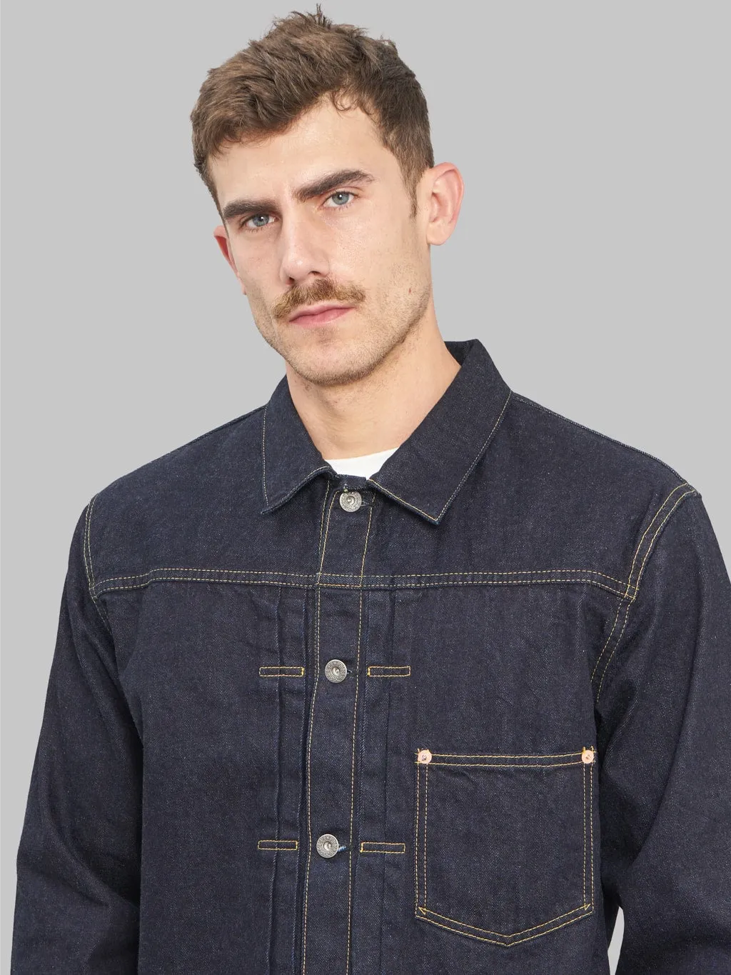 The Flat Head 12oz 40's Denim Jacket