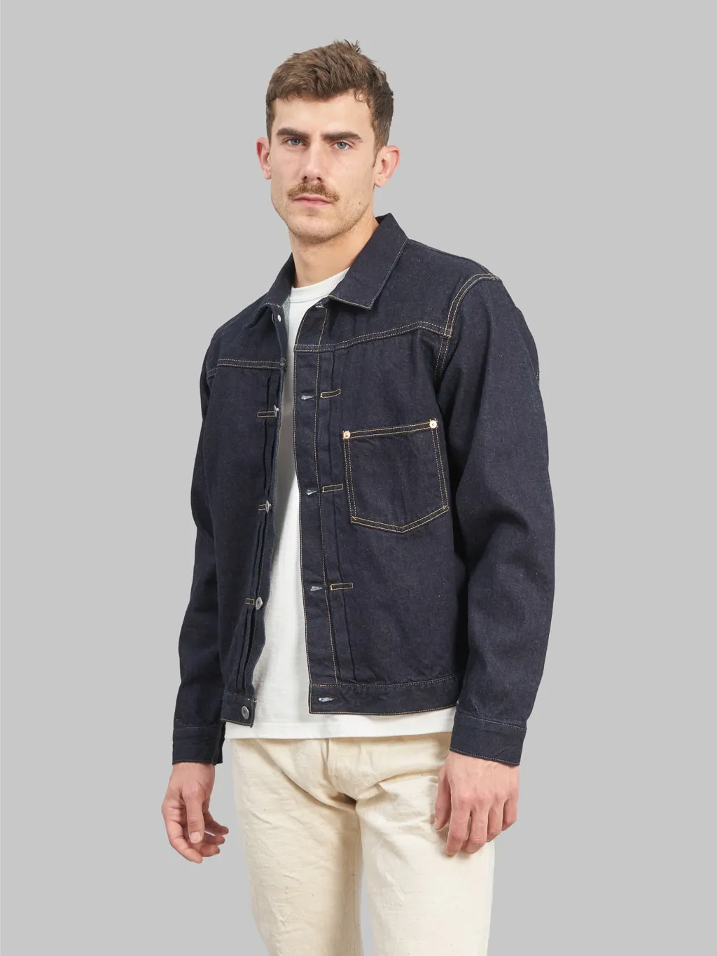 The Flat Head 12oz 40's Denim Jacket