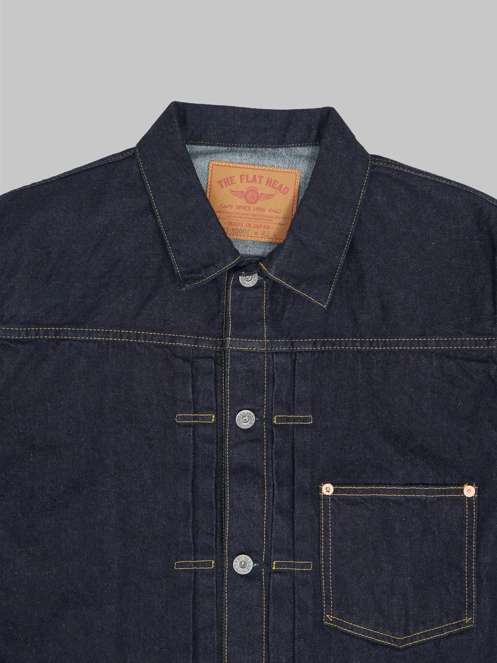 The Flat Head 12oz 40's Denim Jacket